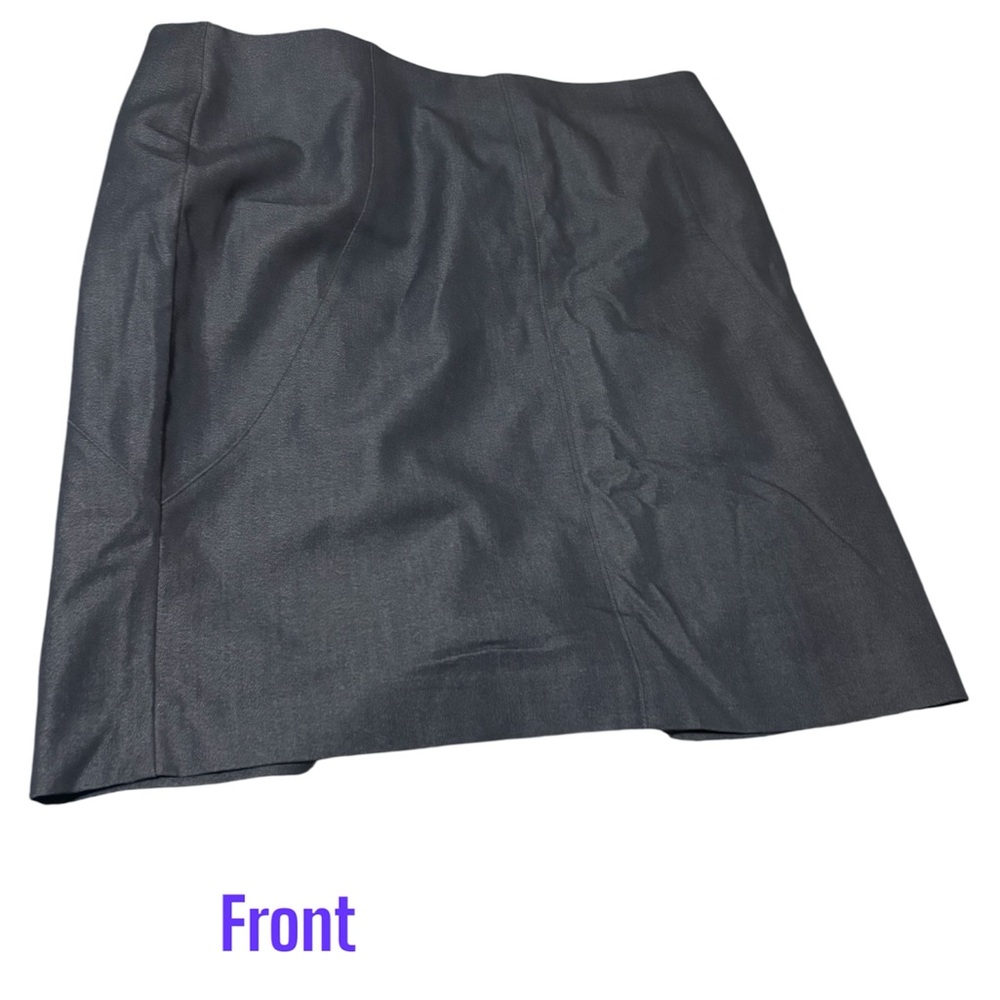 Dana Buchman Gray A-Line Knee-Length Skirt for Work